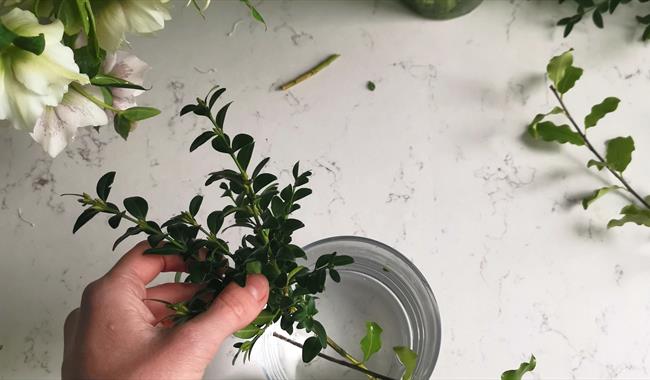 Flower arranging