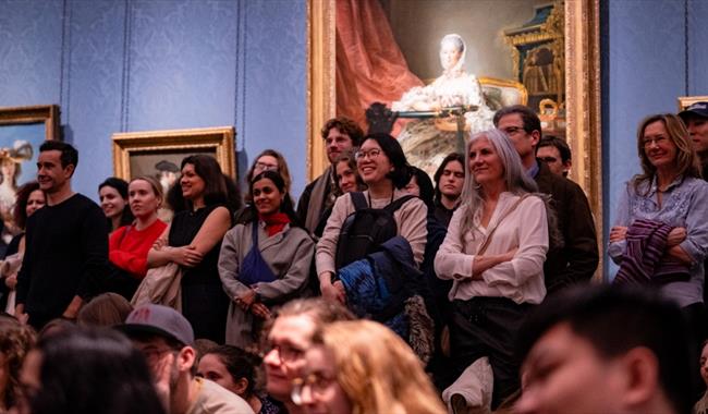 Audience enjoying comedy performance