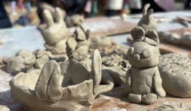 children's clay models