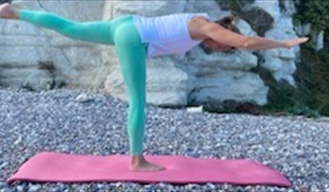 Pilates on the beach