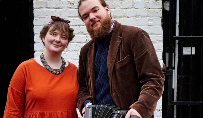 Folk musicians Mossy Christian & Megan Wisdom