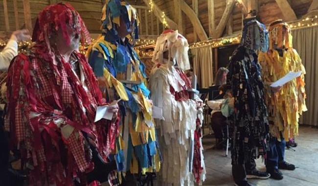 Mummers Play - people in costume