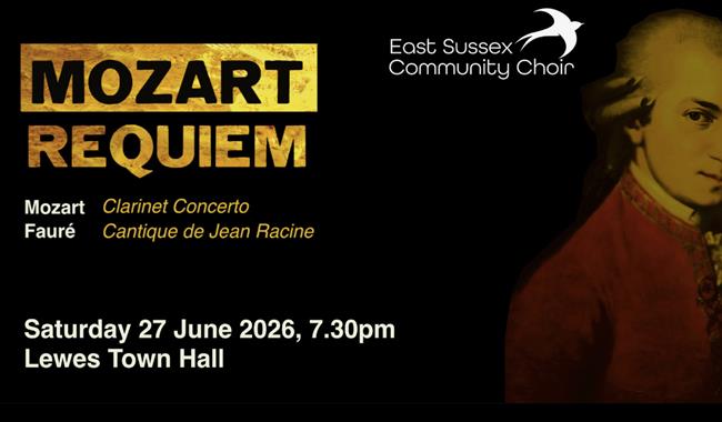 Poster featuring painting of Mozart