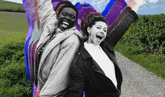 Anna Maria Nabirye and Jess Mabel Jones in the Sussex countryside