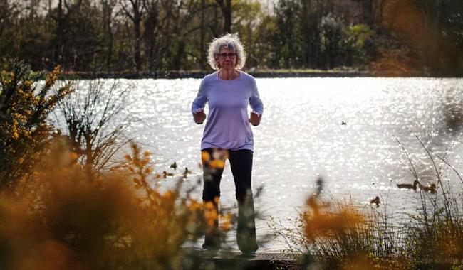 Tai Chi instructor outdoors