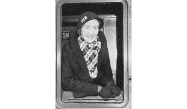 Gardener Dora Trafford from b/w photograph