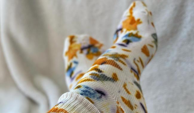 hand dyed socks