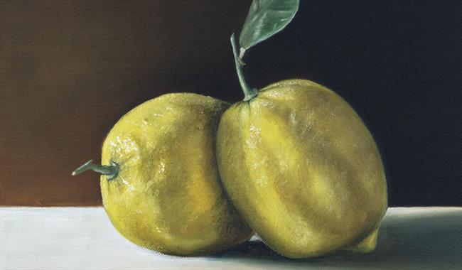 Still life of lemons