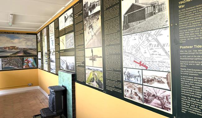 Bishopstone station - exhibition display