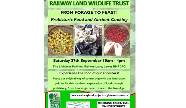 Poster for event featuring foraged foods