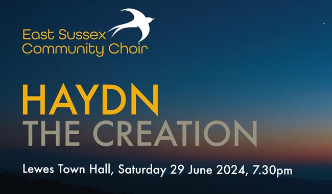 Poster for E Sussex Community choir event