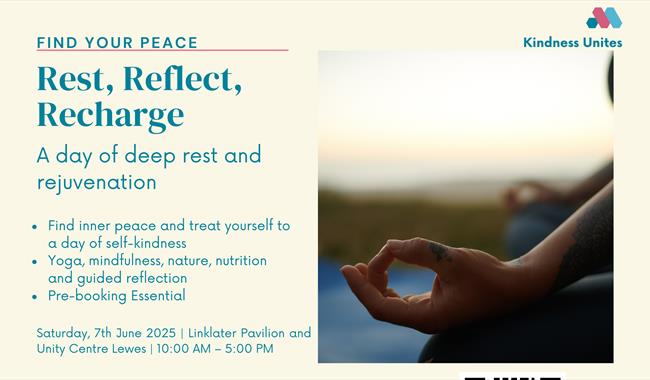 Poster promoting day of rest and  and rejuvenation