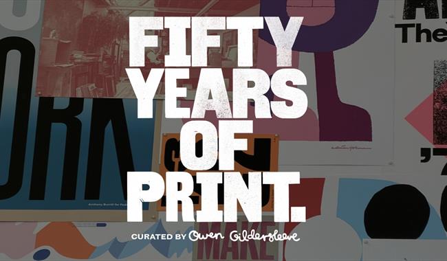 Collage Print with title of exhibition