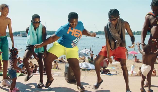 Still from Shabu documentary showing young men dancing