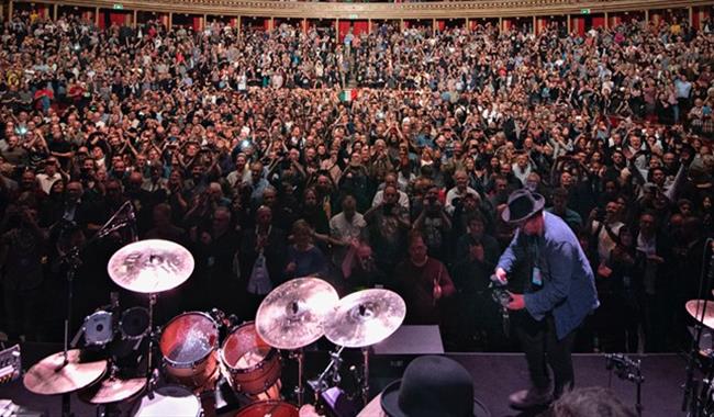 On stage with King Crimson
