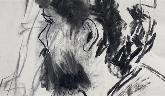 Portrait in charcoal