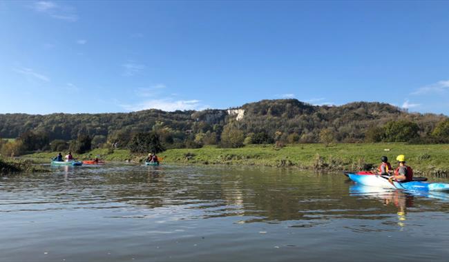Kayaks on the River Ouse