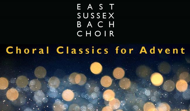 Christmas lights feature on poster for concert
