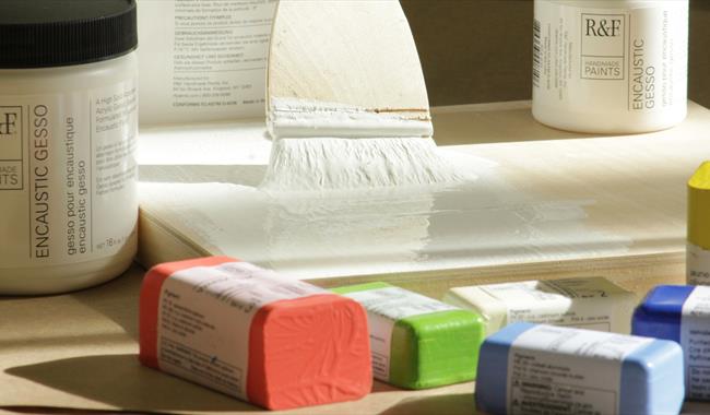 Artist materials for workshop