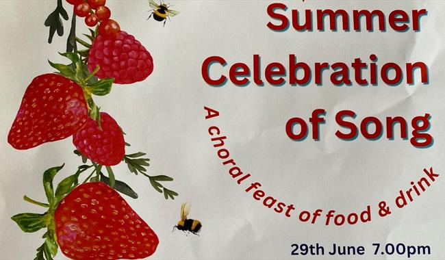 promotion of Paddock Singers' Summer Celebration of Song