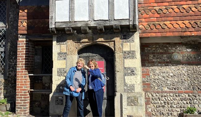 Mary and Kim, expert guides who lead the Lewes Guided Walks
