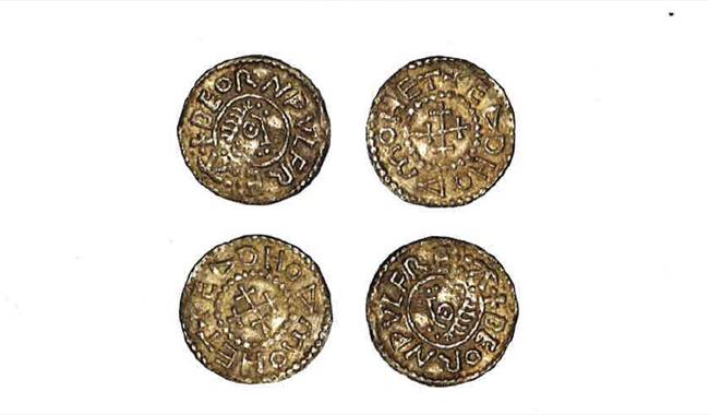 4 ancient coins
