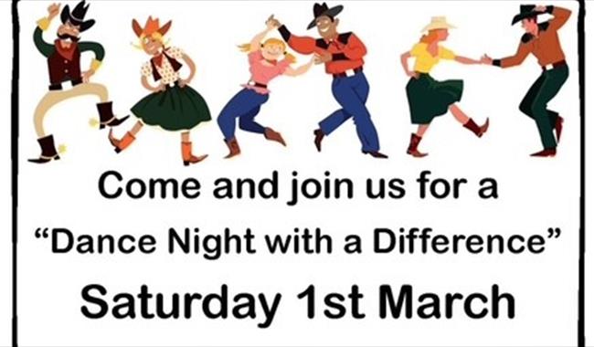 Figures line dancing.