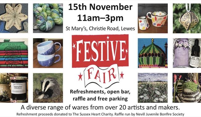 Festive goods for sale at Festive Fair