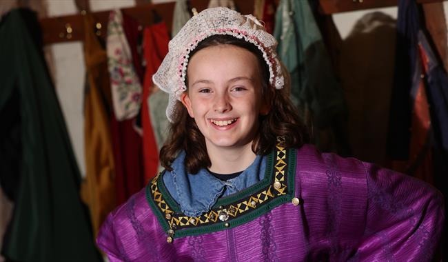 Girl dressed as a tudor