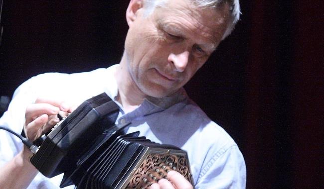 Andy Turner with his concertina