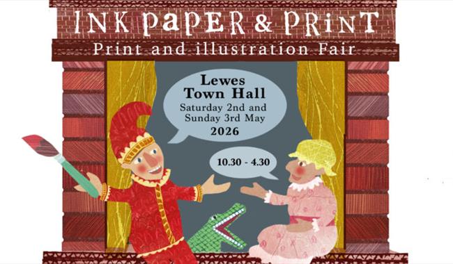Punch & Judy talking about the Print Fair