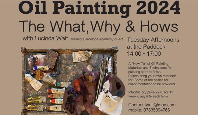 Poster for oil painting course