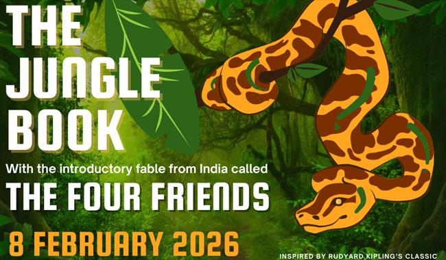 Python in a tree illustration with event information