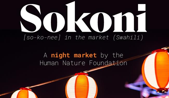 street lights illuminated at night to promote night market