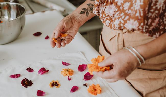 Botanical dyeing
