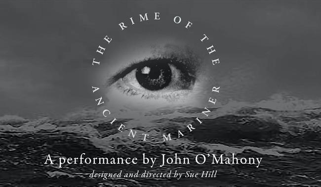 B/W Image of an eye above the waves