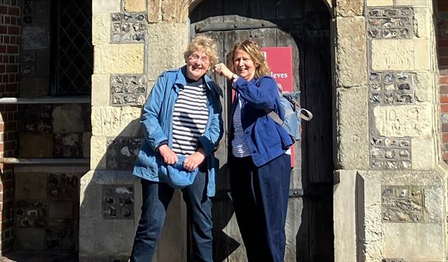 Mary and Kim, guides who lead the Lewes Guided Walks