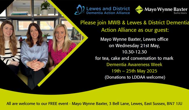 Poster with details of event