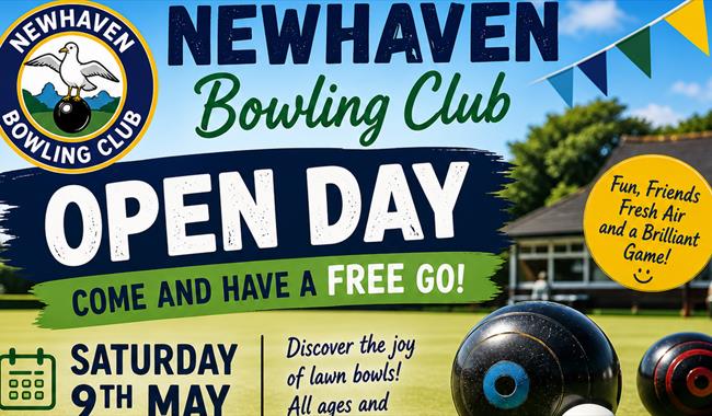 Poster featuring bowls and a bowling green