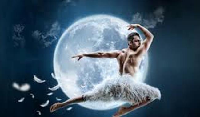 Male dancer in Matthew Bourne's Swan Lake