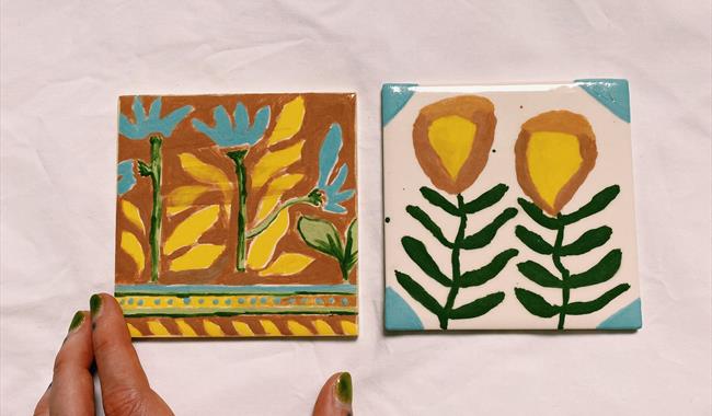 Paint Your Own Set of Ceramic Coasters with Claire Sherston