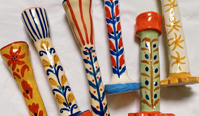 Paint Your Own Candlestick with Claire Sherston