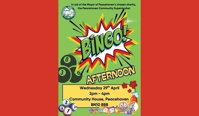 Mayor of Peacehaven's April Bingo Afternoon!