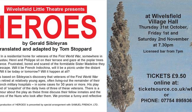 Wivelsfield Little Theatre presents 'HEROES'