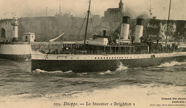 Dieppe Le Steamer postcard 1910