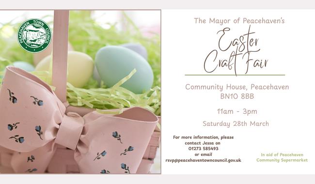 Mayor of Peacehaven's Easter Charity Craft fair