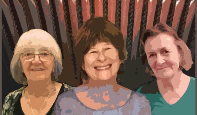 Iris Bishop, Marilyn Bennett, Sue Gates, Lewes Saturday Folk Club