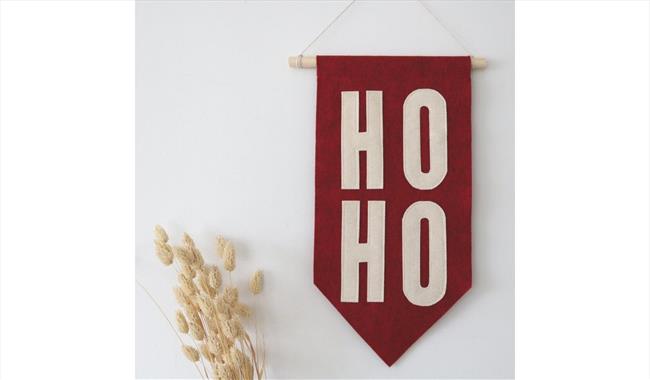 Xmas HoHo Pennant Flag Workshop