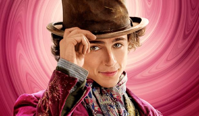 Actor Timothée Chalamet as Wonka

