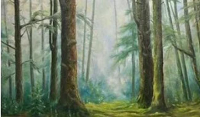 Forest painting by Alicia Tolhurst-Brown